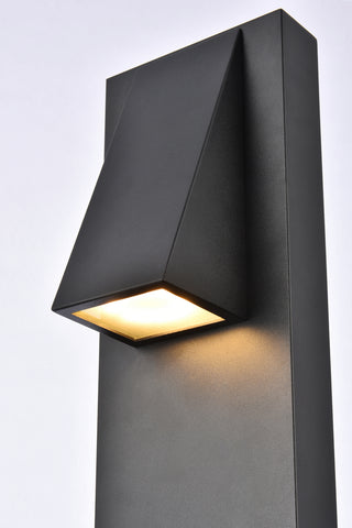Raine LED Outdoor Wall Lamp in black
