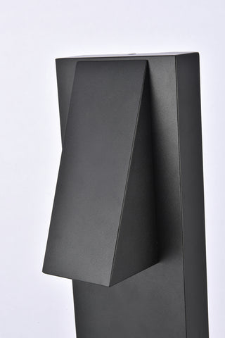 Raine LED Outdoor Wall Lamp in black