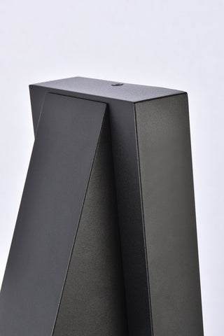 Raine LED Outdoor Wall Lamp in black