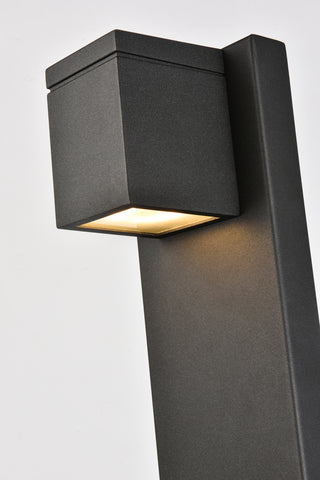 Raine LED Outdoor Wall Lamp in black