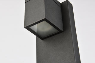 Raine LED Outdoor Wall Lamp in black