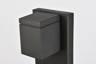 Raine LED Outdoor Wall Lamp in black