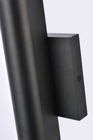 Raine LED Outdoor Wall Lamp in black