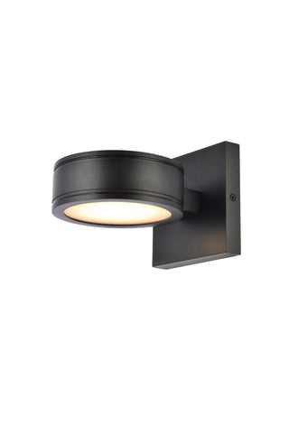 Raine LED Outdoor Wall Lamp in black
