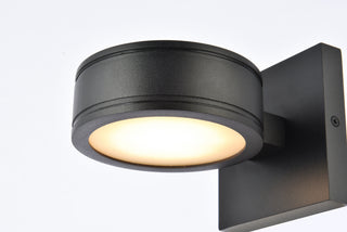 Raine LED Outdoor Wall Lamp in black