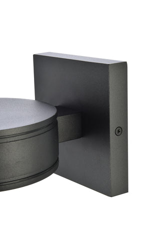 Raine LED Outdoor Wall Lamp in black