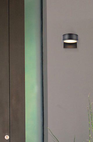 Raine LED Outdoor Wall Lamp in black