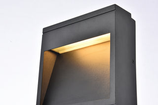 Raine LED Outdoor Wall Lamp in black
