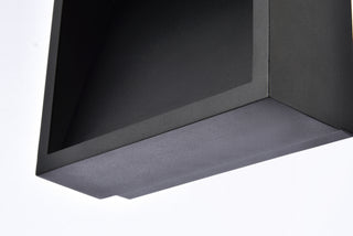 Raine LED Outdoor Wall Lamp in black