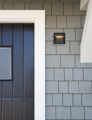 Raine LED Outdoor Wall Lamp in black