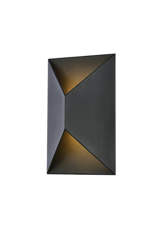 Raine LED Outdoor Wall Lamp in black