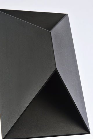 Raine LED Outdoor Wall Lamp in black