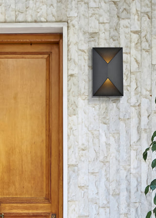 Raine LED Outdoor Wall Lamp in black