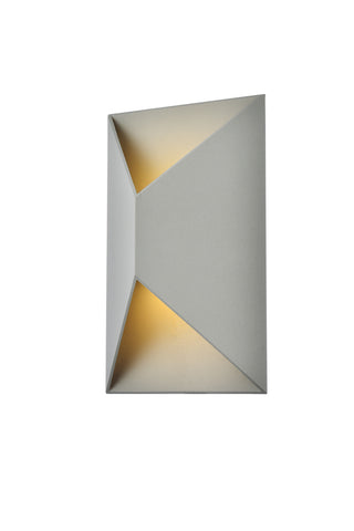 Raine LED Outdoor Wall Lamp in Silver