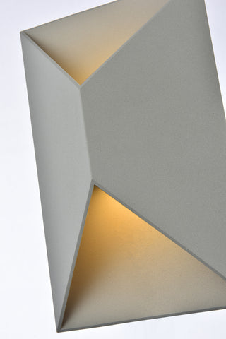 Raine LED Outdoor Wall Lamp in Silver