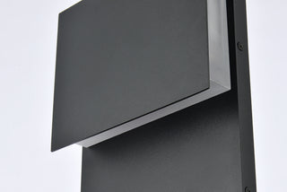 Raine LED Outdoor Wall Lamp in black