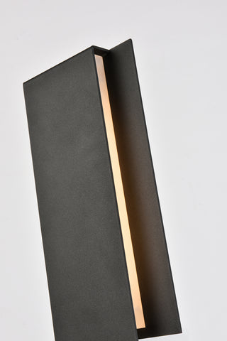 Raine LED Outdoor Wall Lamp in black