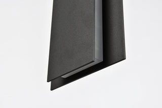 Raine LED Outdoor Wall Lamp in black