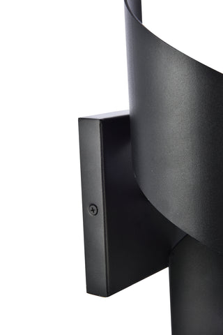 Raine LED Outdoor Wall Lamp in black