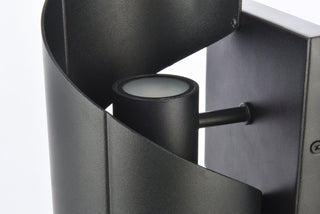 Raine LED Outdoor Wall Lamp in black