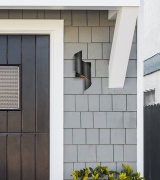 Raine LED Outdoor Wall Lamp in black