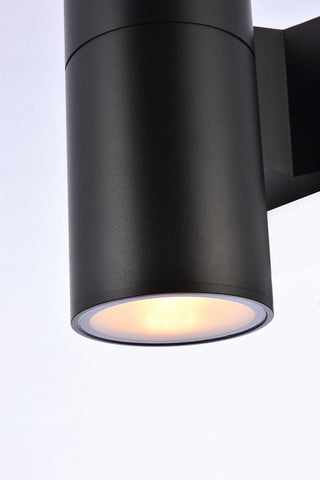 Raine LED Outdoor Wall Lamp in black
