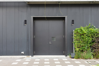 Raine LED Outdoor Wall Lamp in black