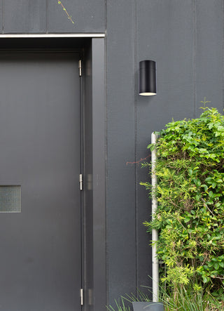 Raine LED Outdoor Wall Lamp in black