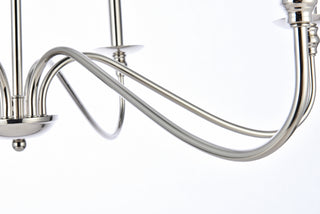 Rohan Six Light Chandelier in Polished Nickel