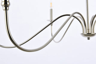 Rohan Six Light Chandelier in Polished Nickel