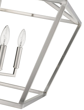 Corona Four Light Pendant in Satin Nickel