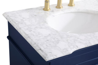 Wesley Bathroom Vanity Set in Blue