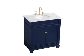 Wesley Bathroom Vanity Set in Blue