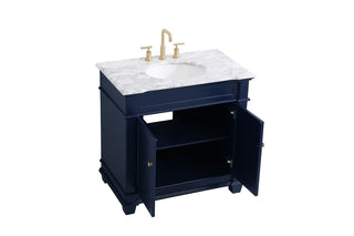 Wesley Bathroom Vanity Set in Blue