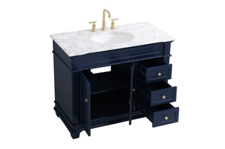 Wesley Bathroom Vanity Set in Blue