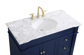Wesley Bathroom Vanity Set in Blue