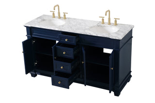 Wesley Bathroom Vanity Set in Blue