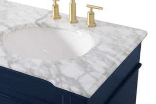 Wesley Bathroom Vanity Set in Blue