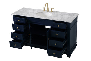 Wesley Bathroom Vanity Set in Blue