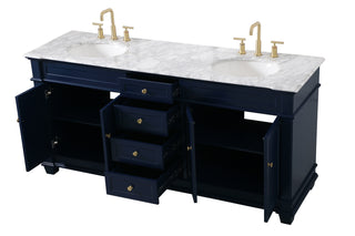 Wesley Bathroom Vanity Set in Blue
