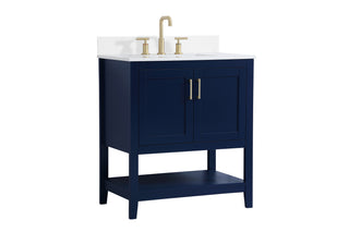 Aubrey Bathroom Vanity Set in Blue