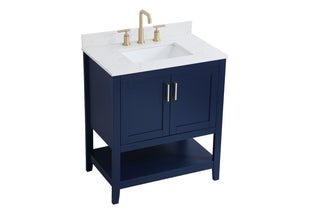 Aubrey Bathroom Vanity Set in Blue