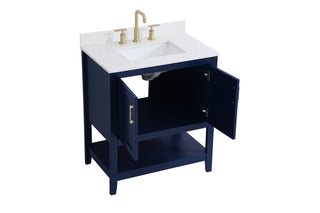 Aubrey Bathroom Vanity Set in Blue