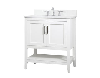Aubrey Bathroom Vanity Set in White
