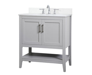 Aubrey Bathroom Vanity Set in Grey