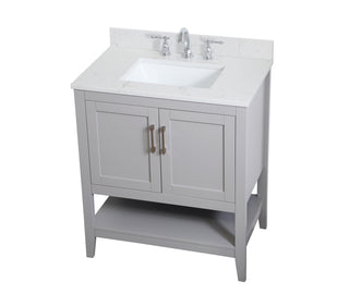 Aubrey Bathroom Vanity Set in Grey