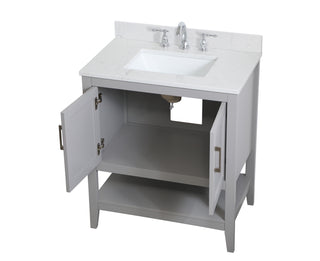 Aubrey Bathroom Vanity Set in Grey