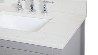 Aubrey Bathroom Vanity Set in Grey