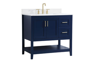 Aubrey Bathroom Vanity Set in Blue