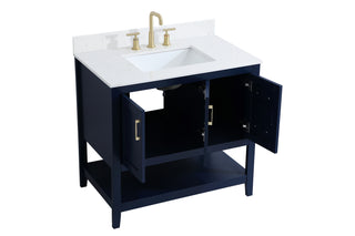 Aubrey Bathroom Vanity Set in Blue